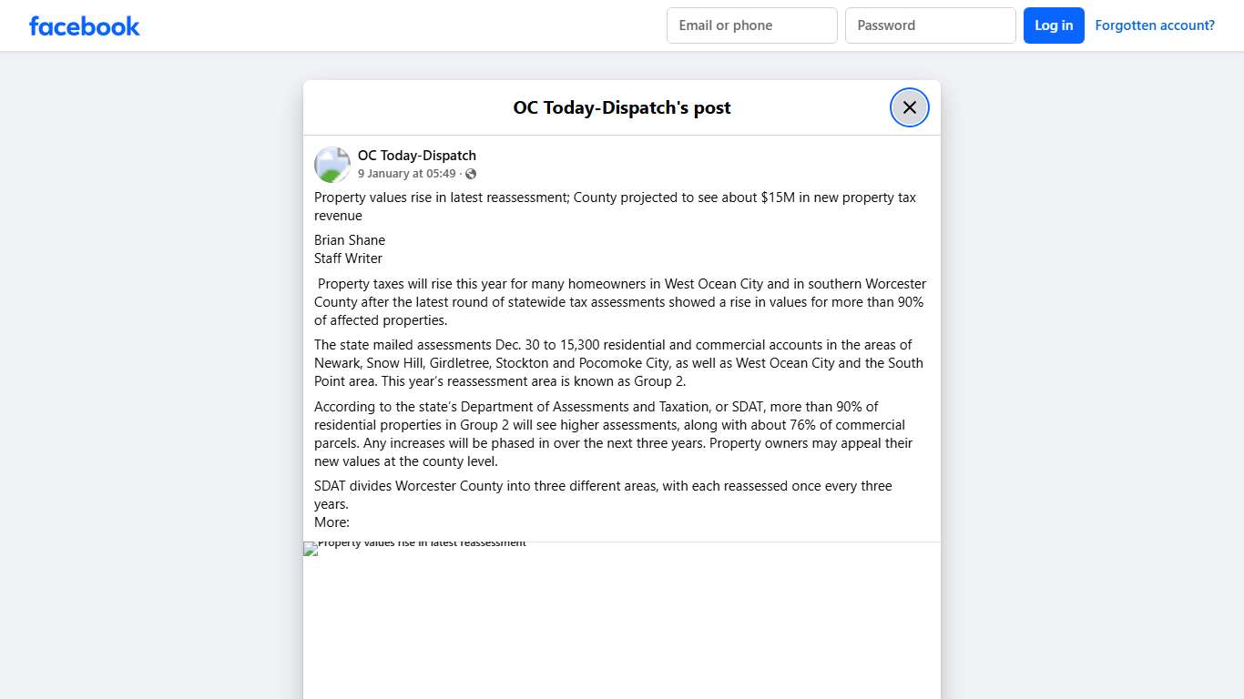 Property values rise in latest... - OC Today-Dispatch Facebook
